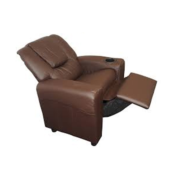Kid's-recliner-chair-Brown
