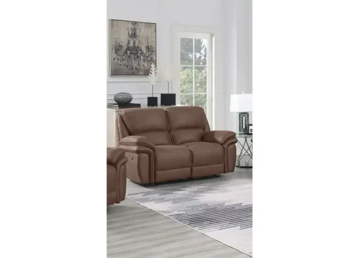 Blaine 2 Seater Chestnut Reclining Sofa