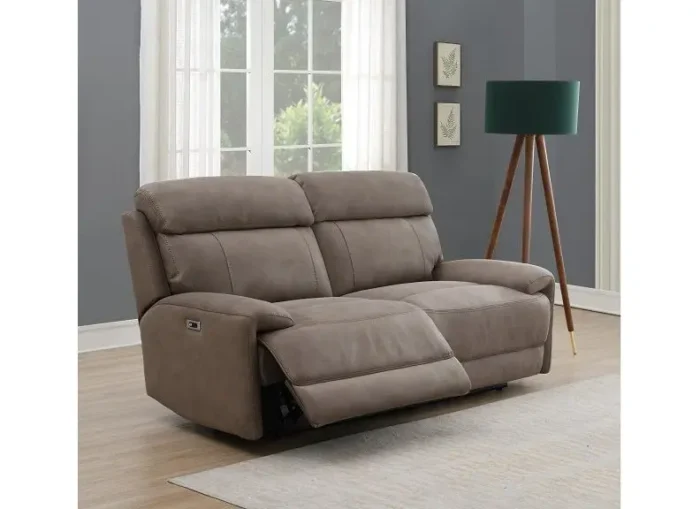 Campbell 2 Seater wide seated Electric Recliner Sofa