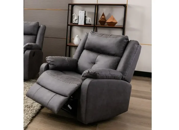 Casey Grey 1 Seater Recliner Armchair