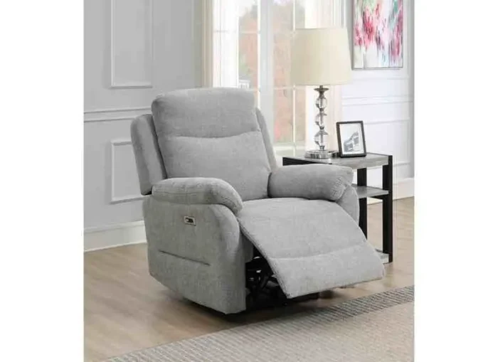 Keegan Grey 1 Seater Electric Recliner Armchair