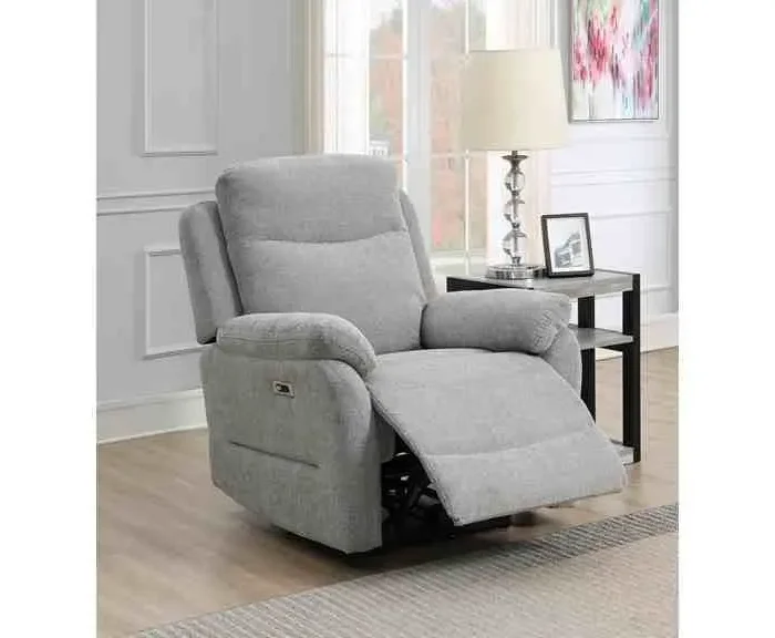 Keegan Grey 1 Seater Electric Recliner Armchair