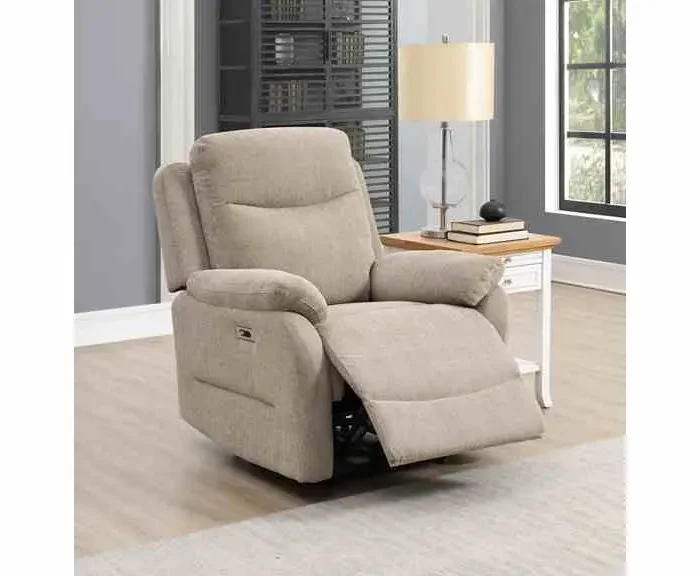 Keegan Oatmeal 1 Seater Electric Reliner Armchair