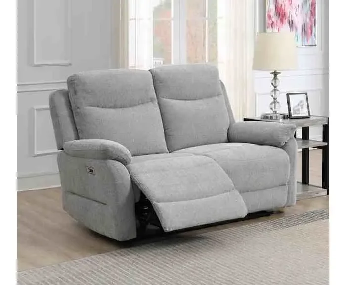 Keegan Grey 2 Seater Electric Recliner Sofa