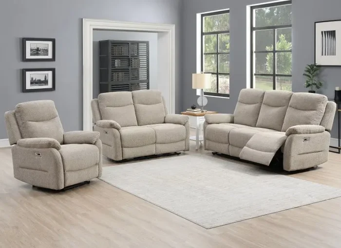 Kegan Oatmean Electric Recliner Sofa Collection