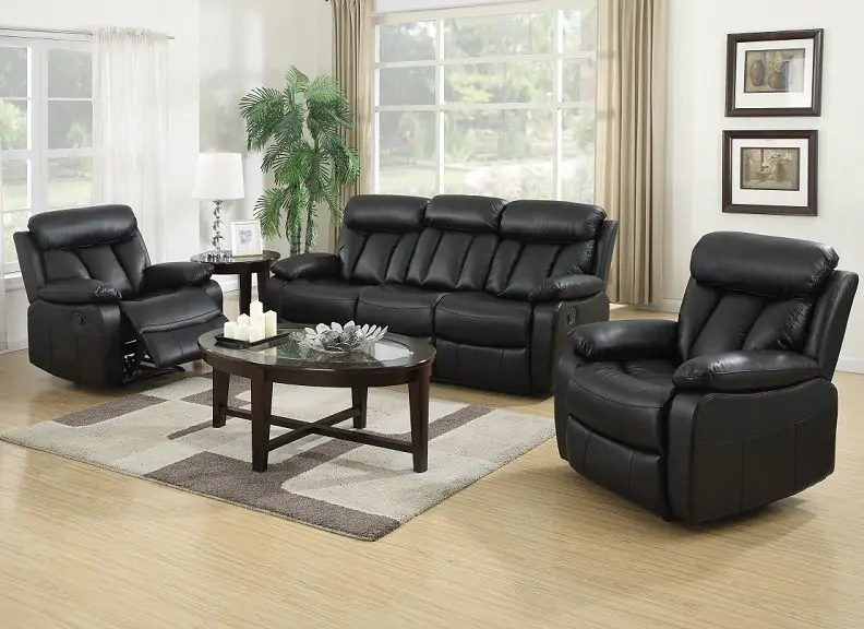Merrion Black Recliner Sofa Collection