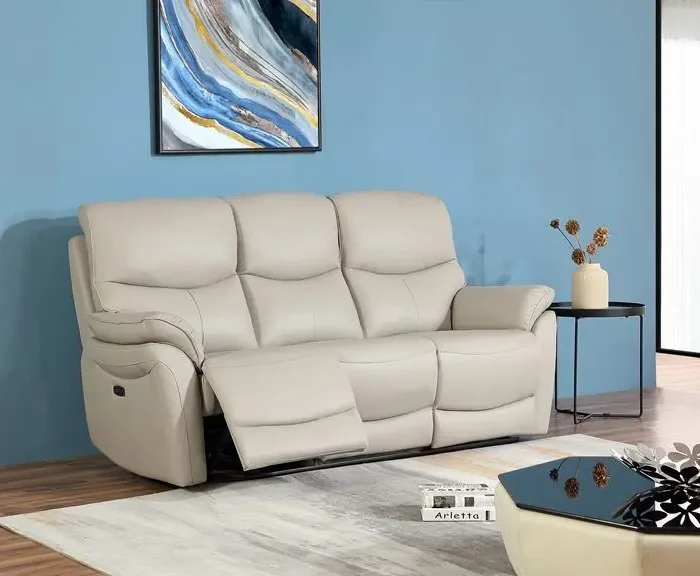 Ricardo Grey 3 Seater Recliner Sofa