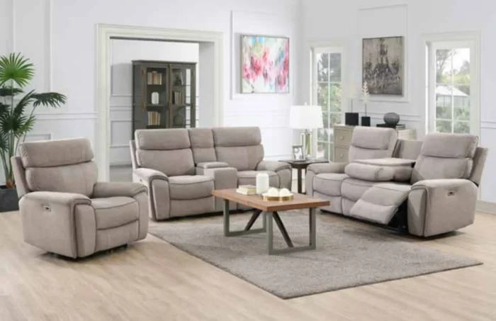 Sheldon Recliner Sofa Collection Beige