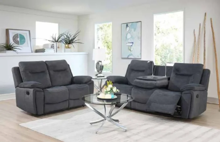 Finley Recliner Sofa Collection Grey