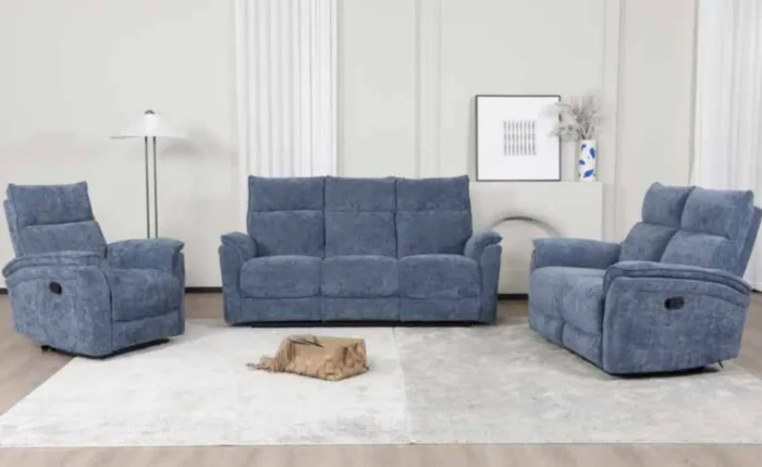 Liberty Recliner Sofa Collection Blue