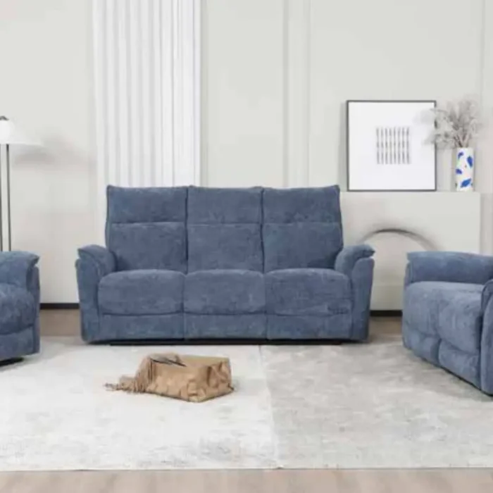 Liberty Recliner Sofa Collection Blue