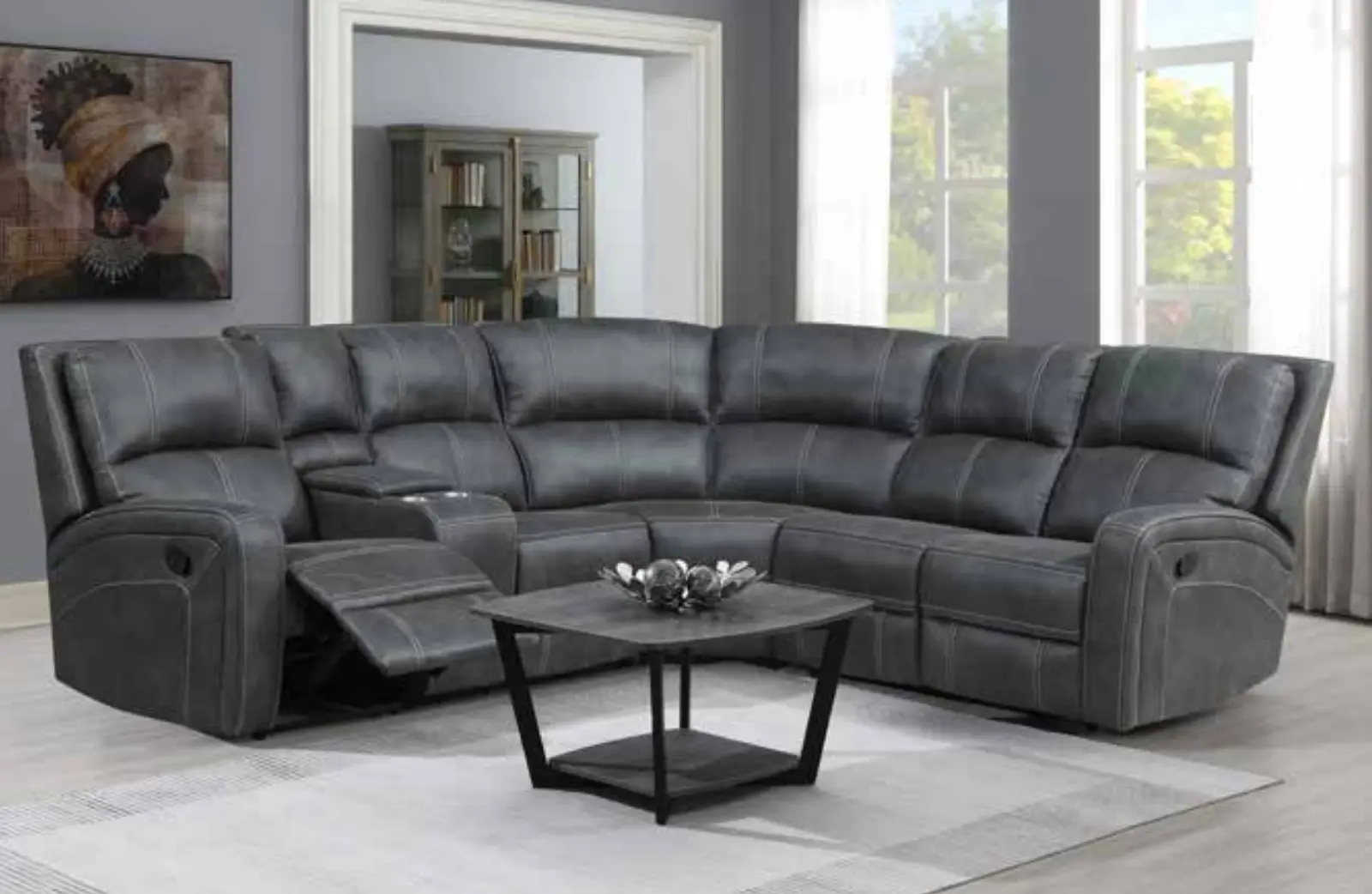 Ruben Corner Sofa Grey