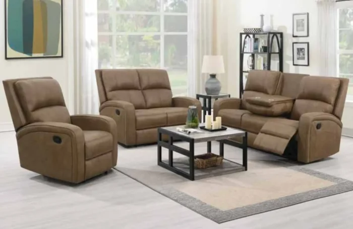 Ruben Recliner Sofa Collection Tan