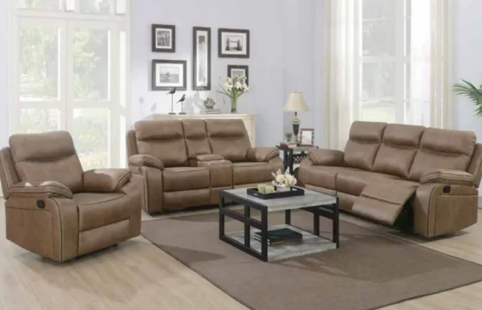 Kingsley Recliner Sofa Collection Tan