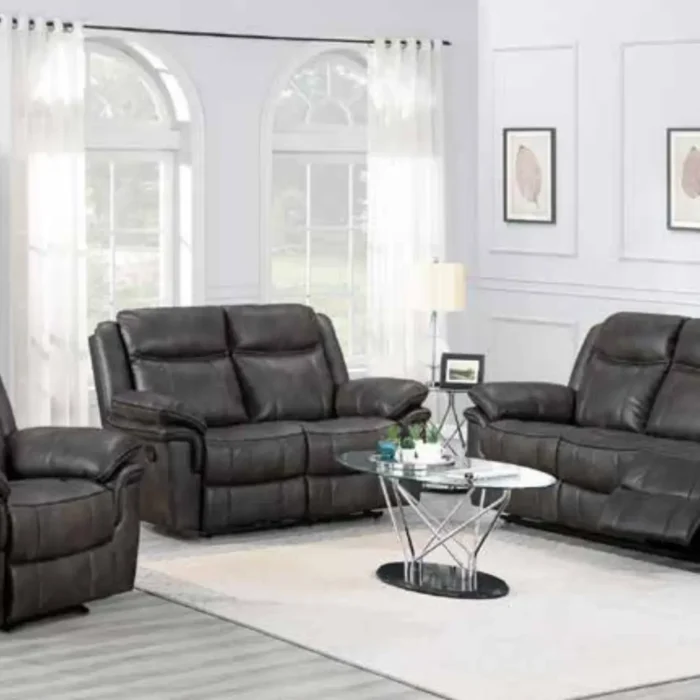 Luca Recliner Sofa Collection Grey Leathaire