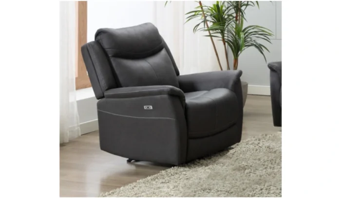 Arizona Slate 1 Seater Electric Recliner Armchair