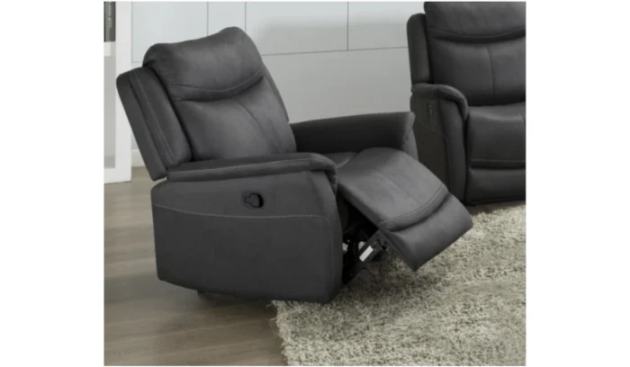 Arizona Slate 1 Seater Manual Recliner Armchair