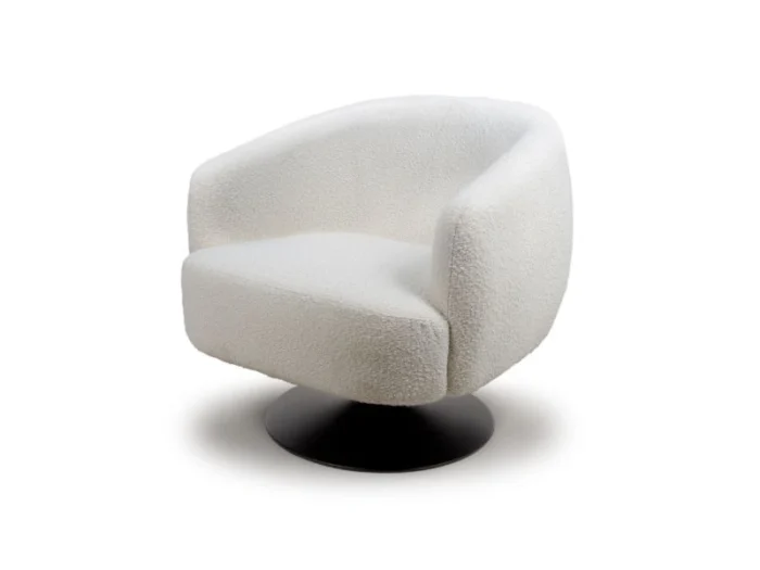 Club Accent Chair in Ivory