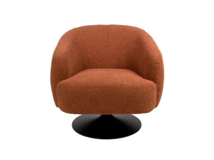 Club Accent Chair in Rust