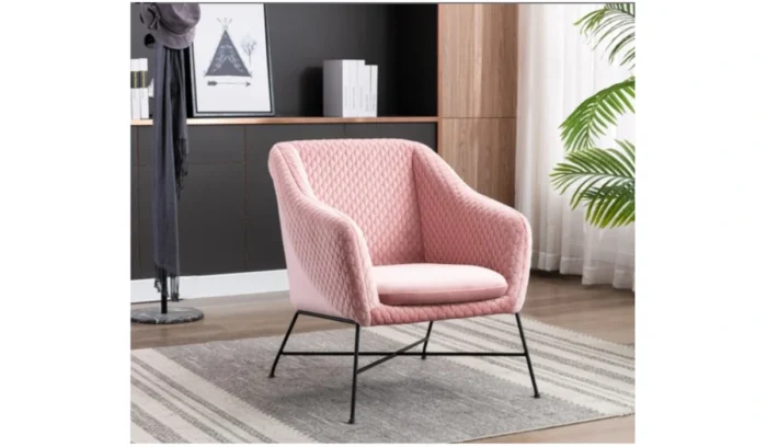 Cleo Accent Chair Powder Pink