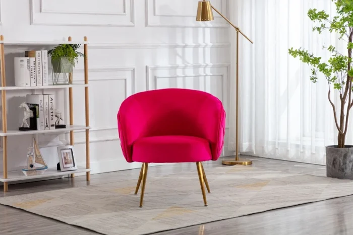 Monica Accent Chair Raspberry