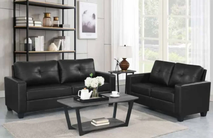 Nelson Recliner Sofa Collection Black