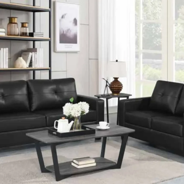 Nelson Recliner Sofa Collection Black