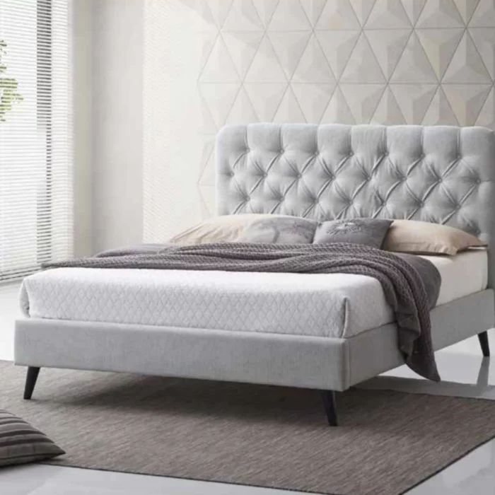 Penelope Bed Light Grey