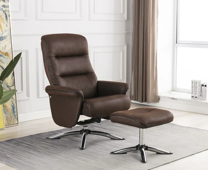 Texas Swivel Recliner Brown