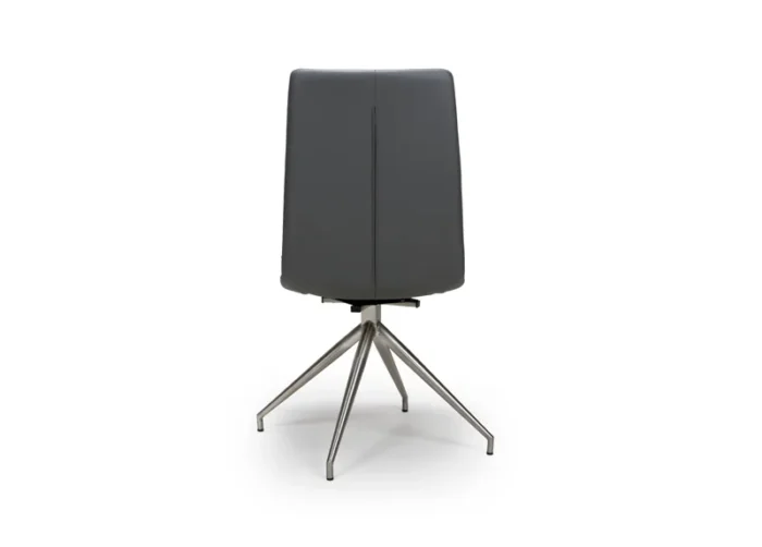 Nobo Chair Grey Brushed Steel