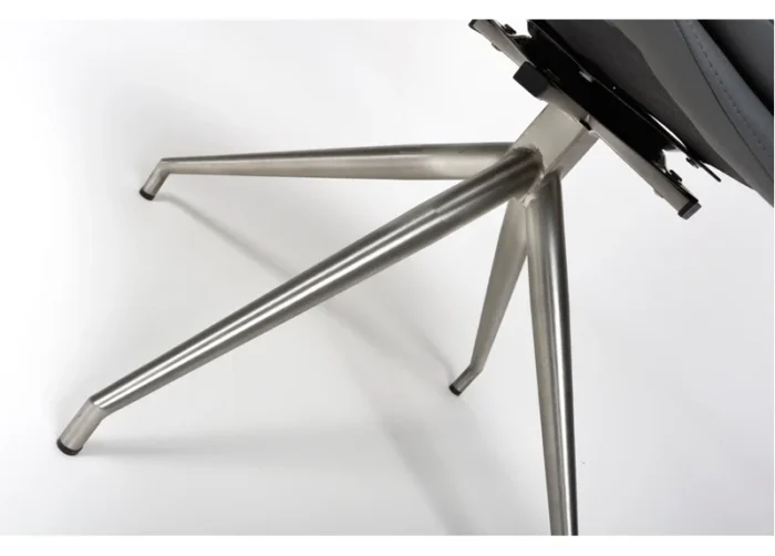 Nobo Chair Grey Brushed Steel