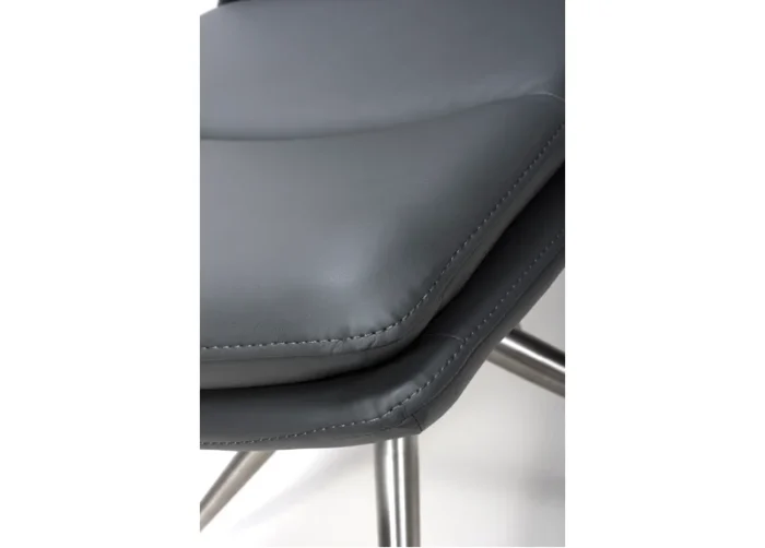 Nobo Chair Grey Brushed Steel