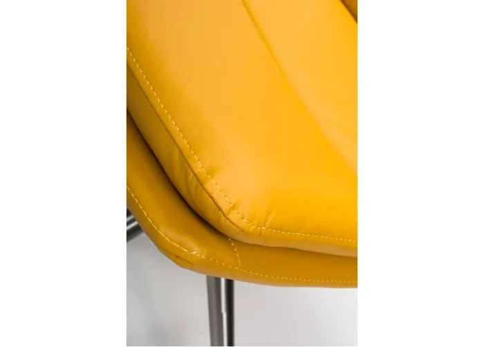 Nobo Chair Ochre Brushed Steel