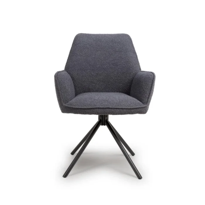 Uno Boucle Chair Grey