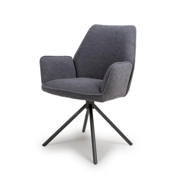 Uno Boucle Chair Grey