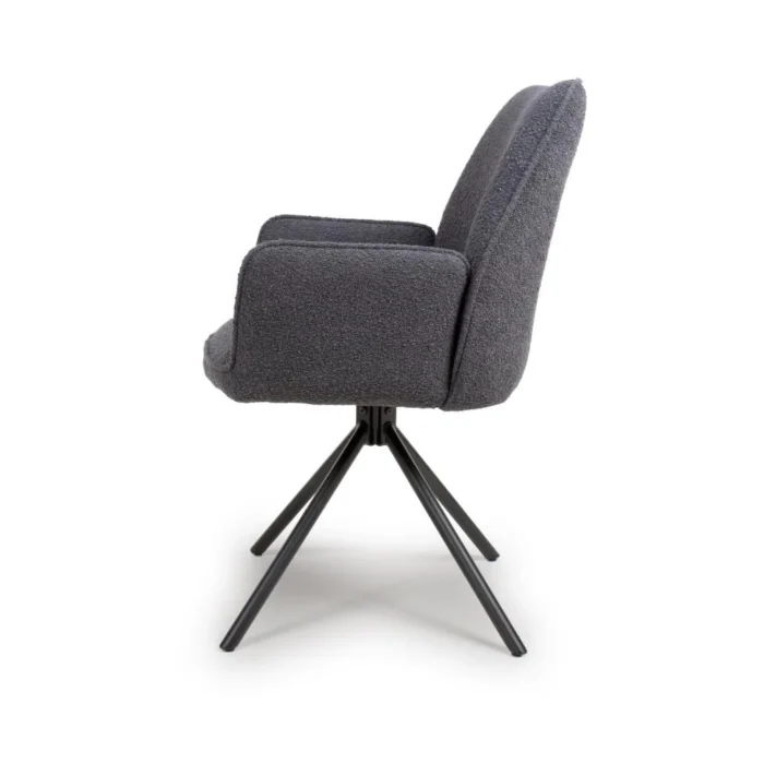 Uno Boucle Chair Grey