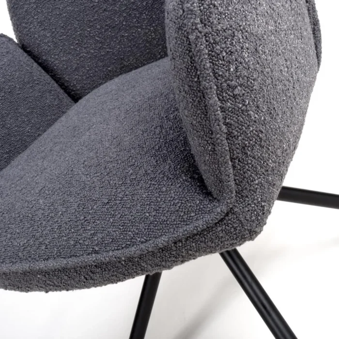 Uno Boucle Chair Grey