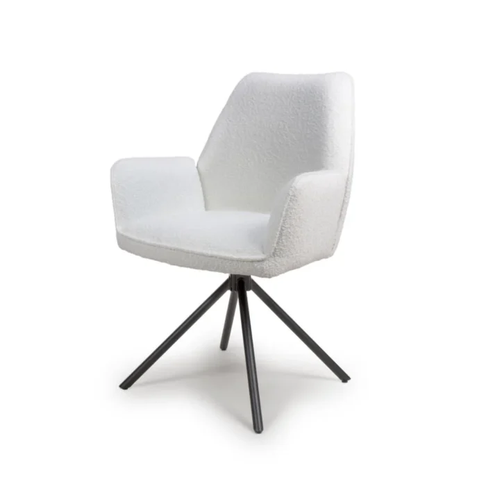 Uno Boucle Chair Ivory