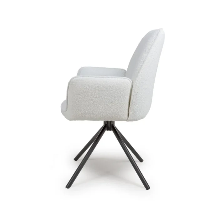 Uno Boucle Chair Ivory