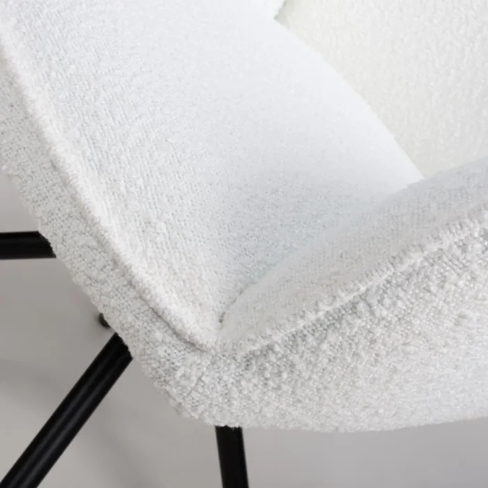 Uno Boucle Chair Ivory