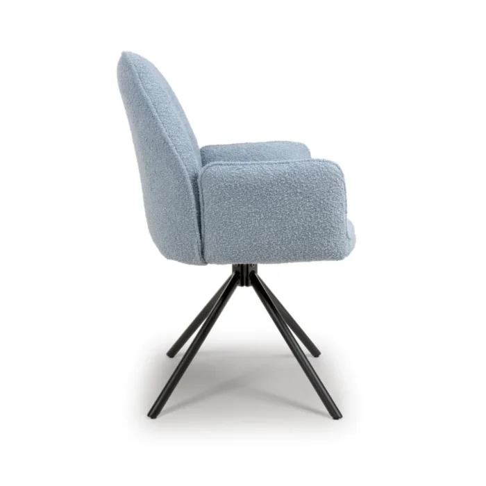 Uno Boucle Chair Light Blue