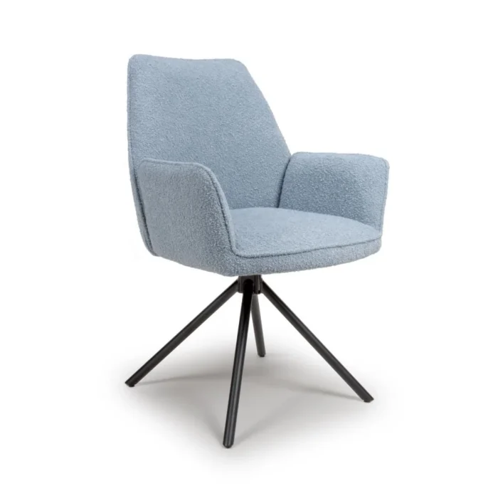 Uno Boucle Chair Light Blue