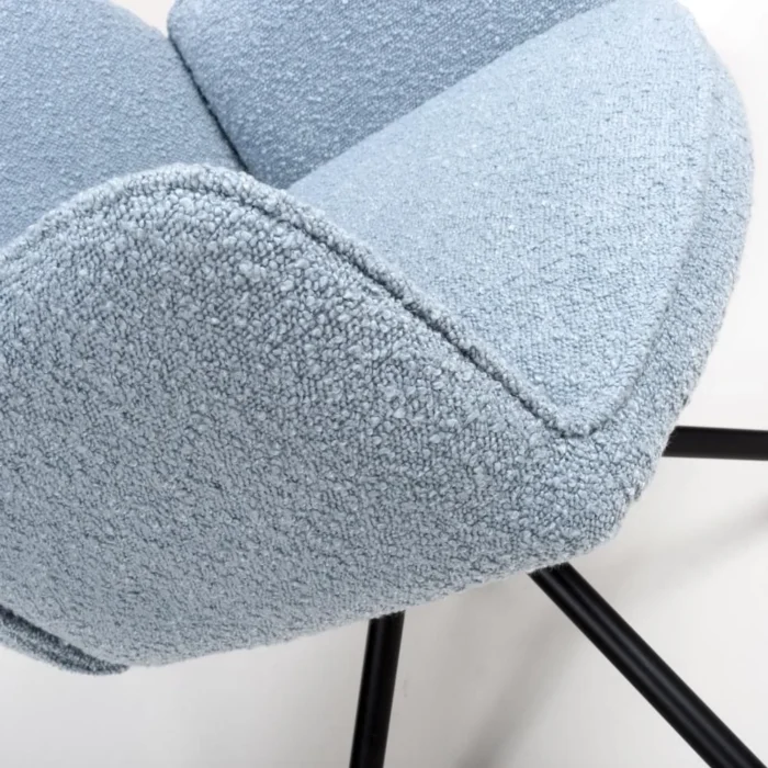 Uno Boucle Chair Light Blue